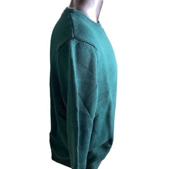 Mens Chaps Crewneck Pullover Sweater Grean XL u New With Tags - Picture 3 of 13